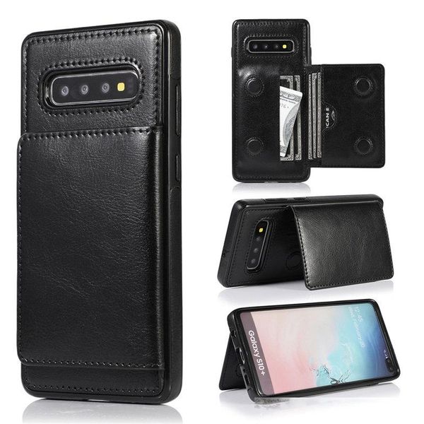 

card holder wallet case for samsung note 10 9 8 s10 s9 s8 plus s10e magnetic luxury leather stand shockproof protective cover