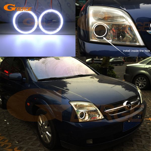 

for vectra c 2002 2003 2004 pre facelift excellent ultra bright illumination cob led angel eyes halo rings