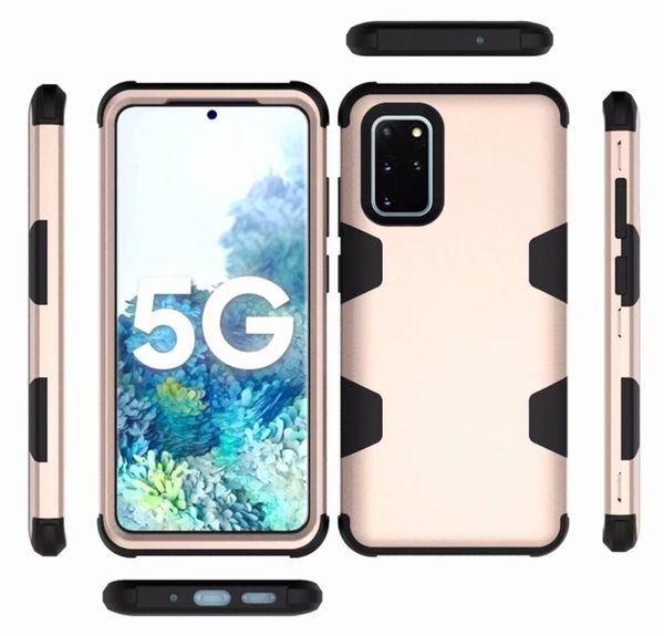 

ударопрочный полный protect cover hybrid tpu + резиновый жесткий прочный доспех розовое золото телефон чехол для samsung s20 s10 s9 s8