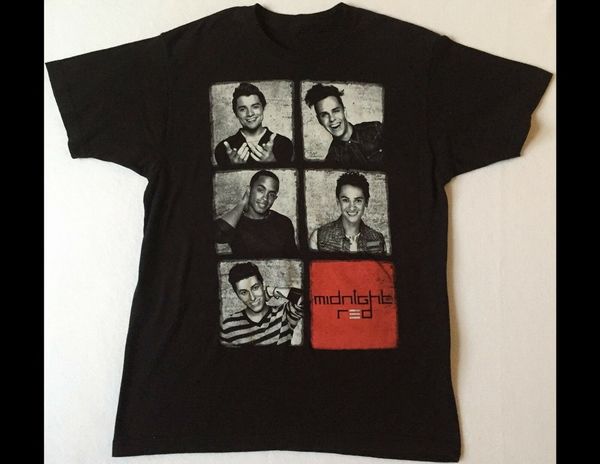 

полночь red tour 2013 черная футболка свободный размер top ajax tee shirt