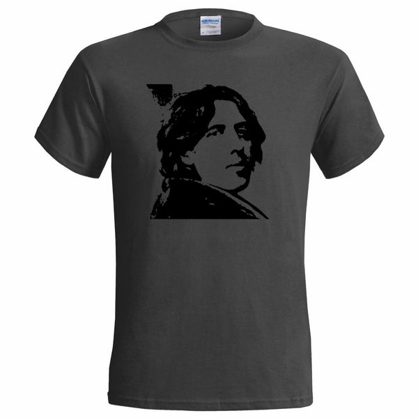 

oscar wilde portrait mens t shirt poet theatre author novel writer playwright comical shirts men's
