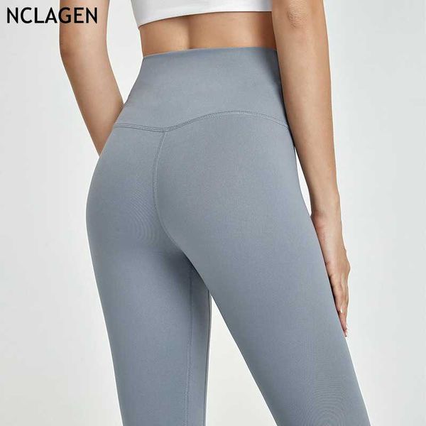 

nclagen высокой талии йога брюки женщина bulifting приседания proof stretchytummy управления дышащий ударопрочный фитнес поножи, White;red