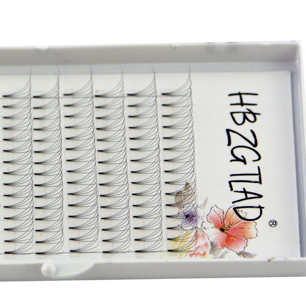 

hbzgtlad new 0.05/0.07/0.10 c/d curl 4d volume eyelash extensions short stem synthetic hair russian volume lashes pre-made fans