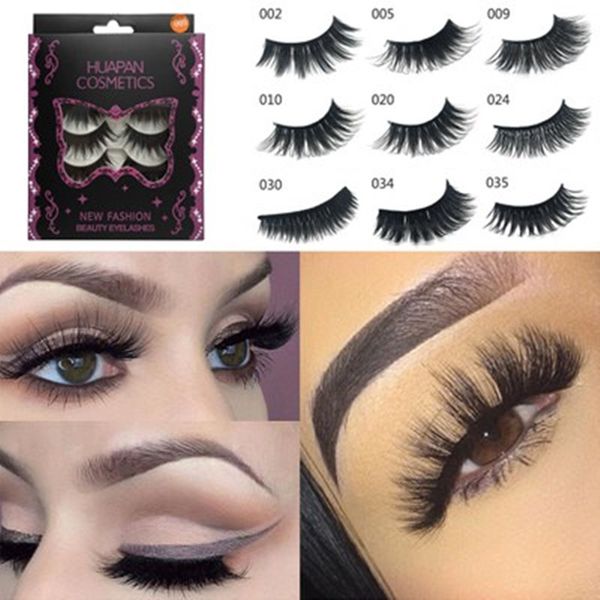 

false eyelashes 5 pair of3d fiber handmade soft stem for makeup tools