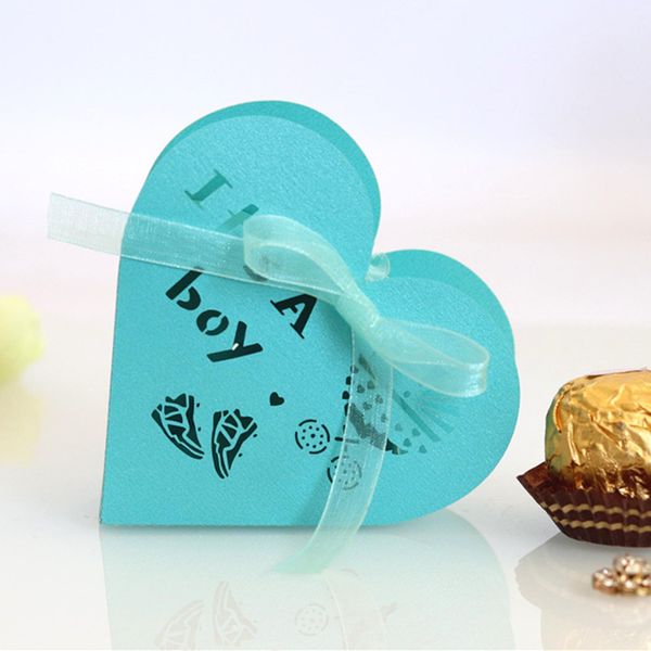

gift wrap 10pcs its a boy girl hollow flower box candy packaging wedding chocolate dragee cookie cake bags wrapping paper
