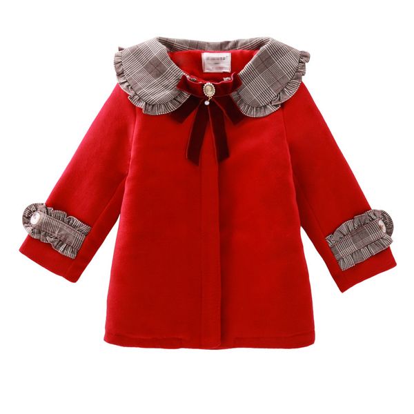 

girls woolen coat 2020 new winter woolen coat, big boy, western style, children's treasure, autumn and winter thick christmas, Blue;gray