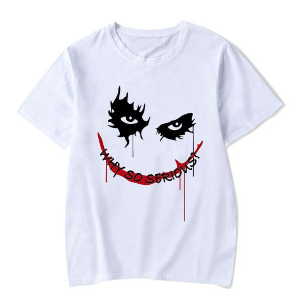 

joker salute classic cartoon tshirts with prints hip hopcasual streetwear harajuku funny t-shirt men tees