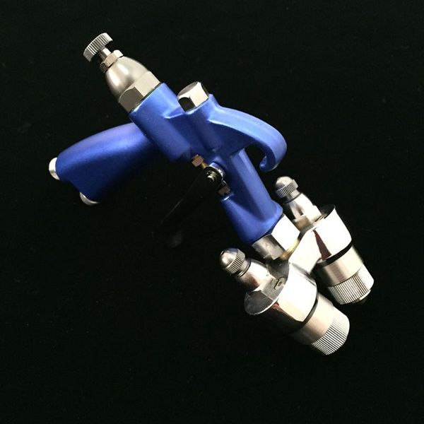 

sat1201 chrome spray plating pressurized paint sprayer double nozzle high pressure automotive spray gun mirror chrome paint
