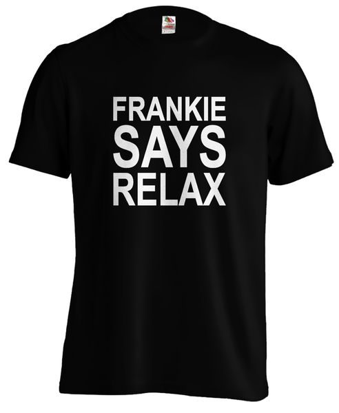 

frankie says relax 80s costume alto peso t shirt morbido vinile