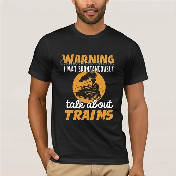 

for women warning i may talk about trains train lover gift fashion summer t-shirt