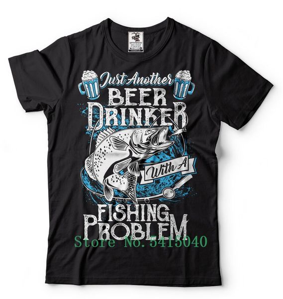 

fishing shirt fitness fisherman funny fishing beer t-shirt cool new design men shirt 100% cotton distressed t-shirt