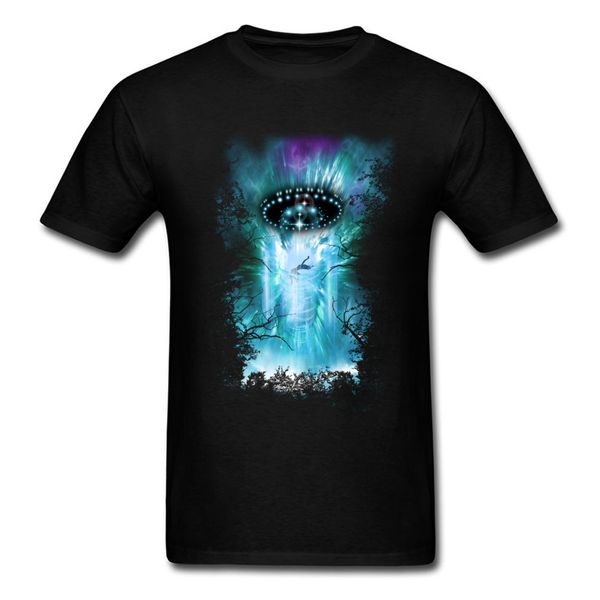

night t-shirts ufo spacecraft alien invasion game funny nice great t shirt 100% cotton crewneck men's t-shirts fitness tight