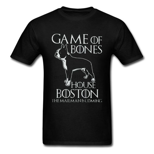 

bull terrier game of bones house bosto funny print men t shirt summer new t shirt pitbull dog corgi cute t-shirts