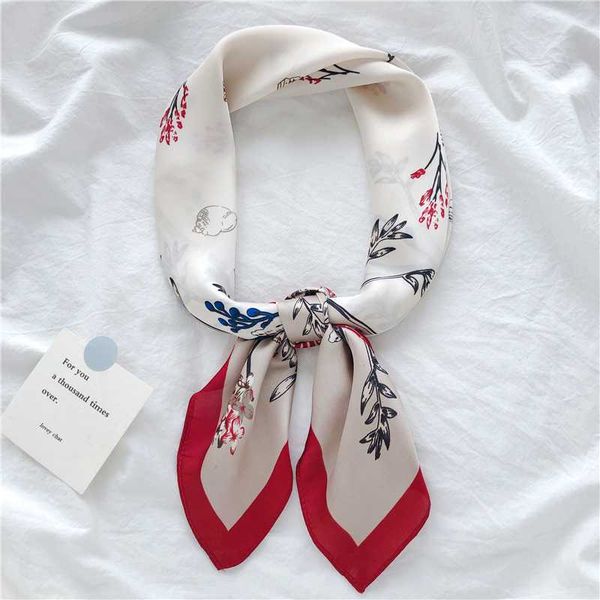 

scarves &dolphin hair band square scarf 70*70 korean flower yellow chiffon silk neck elegant strip vintage headband bandana, Blue;gray