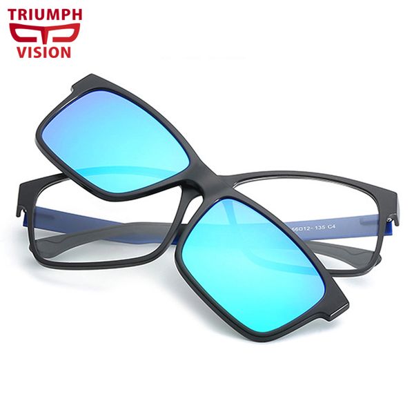 

sunglasses vision so cool magnet adsorption quality tr light sun glasses for men polarized driver lens mirror shades, White;black
