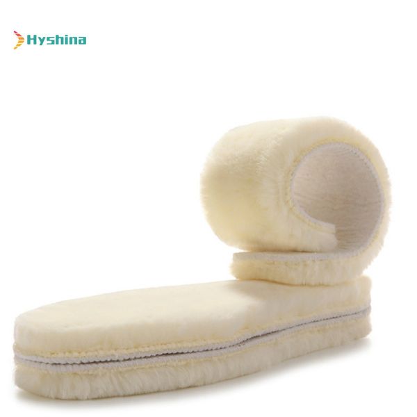 

natural sheepskin insoles shearling real fur wool cashmere thermal snow boots shoe pad children winter shoes warm oversize, Black