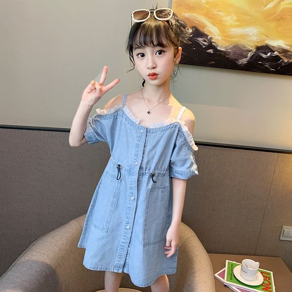 

girlssummer принцесса children's цзянь qun детской 2020 нового западный стиль маленькой девочка платье принцессы детская одежда suspendersho, Black;gray