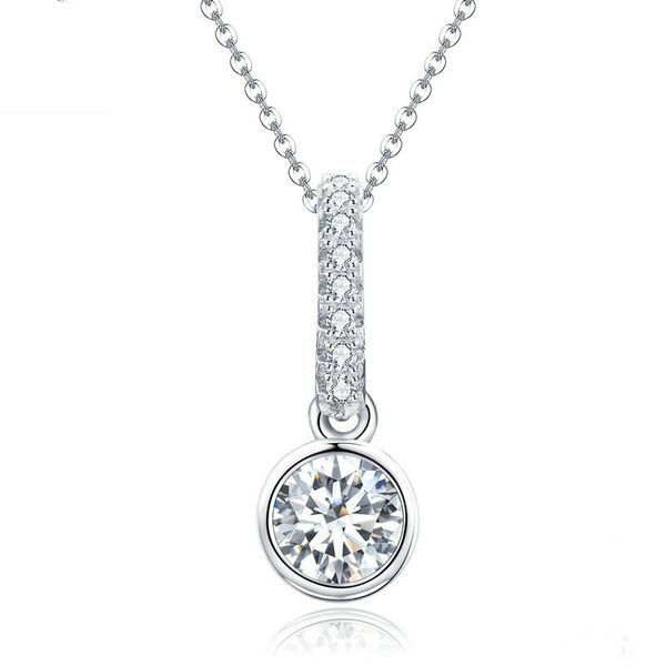 

925sterling silvernatural crystal beads necklace for women simple jewelry, Silver