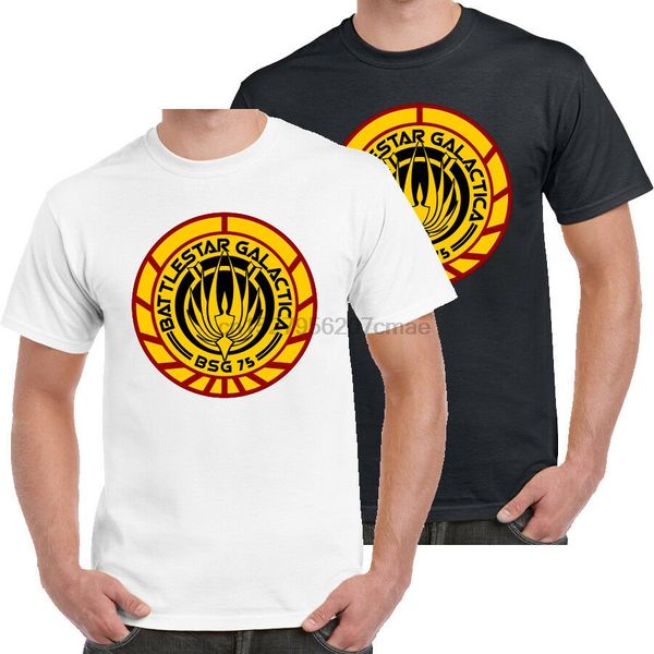 

battlestar galactica bsg 75 logo t-shirt