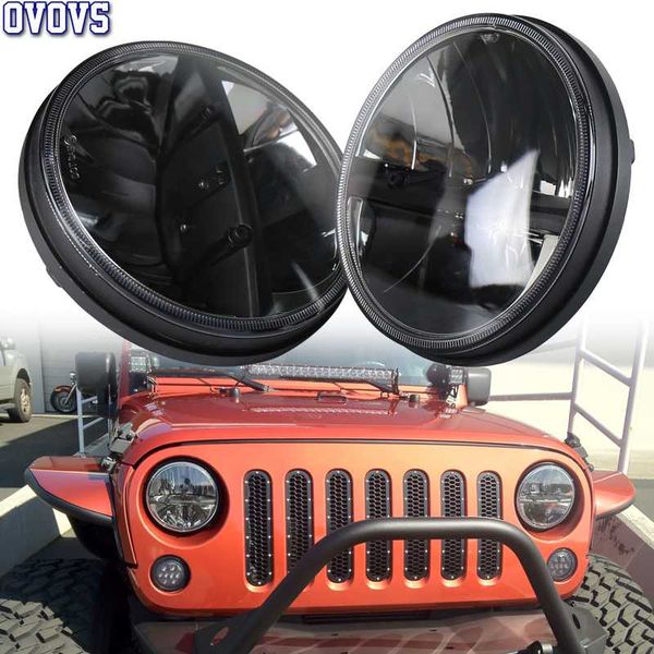 

pair 7" round led headlights for land cruiser fj40 cj jk cj-7 cj-8