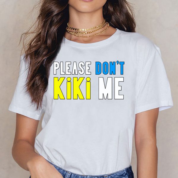 

t shirt women don kiki me stylish cool design fashion white custom female shirt
