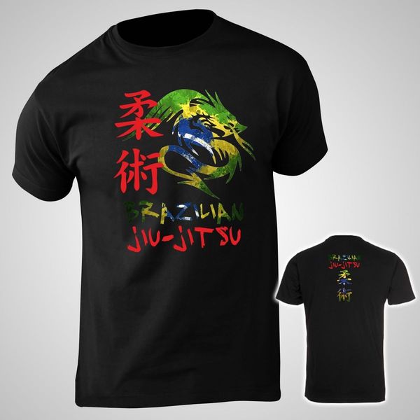 

new 2018 summer fashion brazilian jiu-jitsu, t-shirt, combact brasil fighter clothing tee shirt