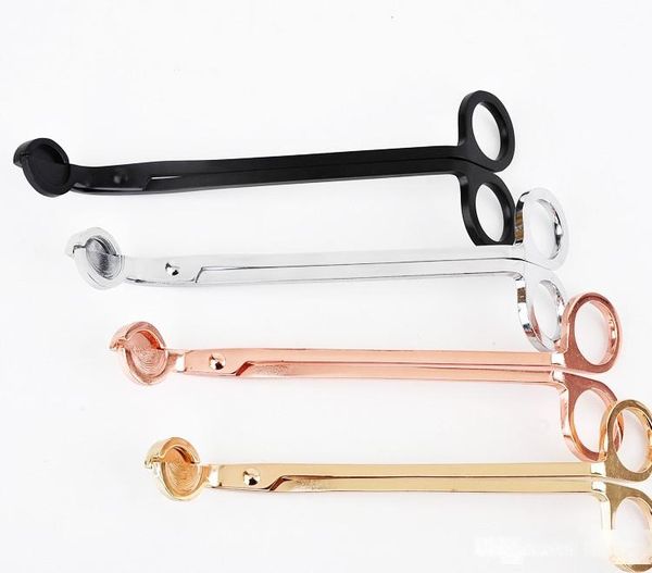

18*6cm stainless steel candle wick trimmer oil lamp trim scissor tijera tesoura cutter snuffer tool hook clipper