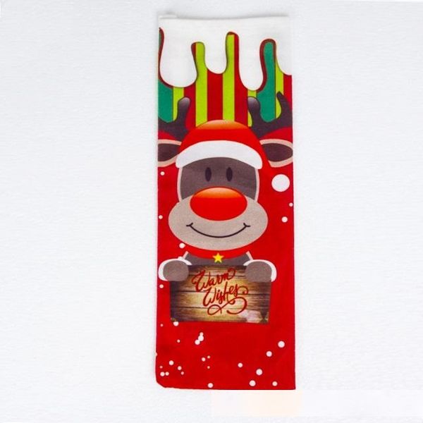 

santa gift bags christmas decorations red wine bottle cover bags xmas santa champagne wine bag xmas gift 34*12.5cm a437