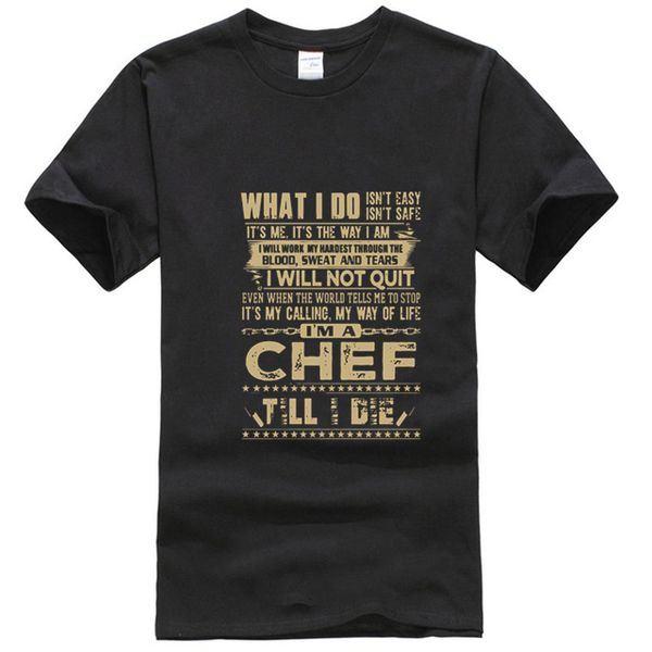 

im a chef t-shirt mens t shirt vintage letter print tshirt summer black clothes cotton & tees funny designer streetwear