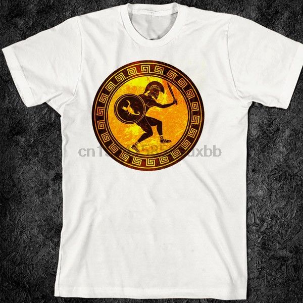 

greek spartan t-shirt greco roman gladiator spartacus 300 conan war athena tee harajuku summer tshirt
