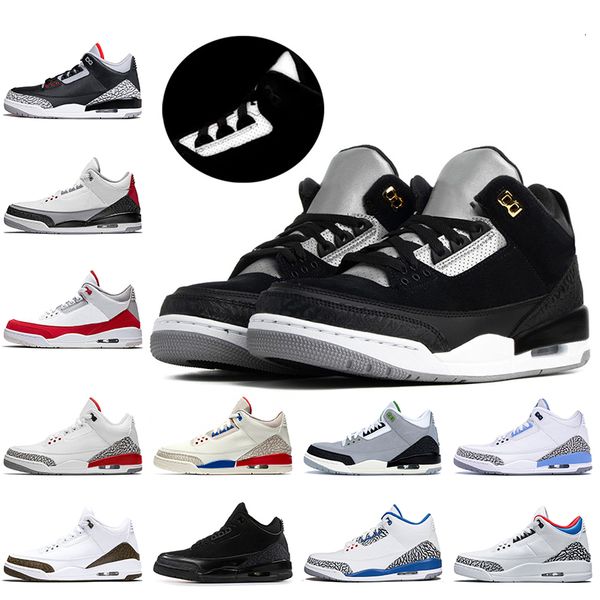 

3m reflective jumpman 3s mens basketball shoes tinker nrg black cement 3 chlorophyll throw line katrina sports trainers sneakers
