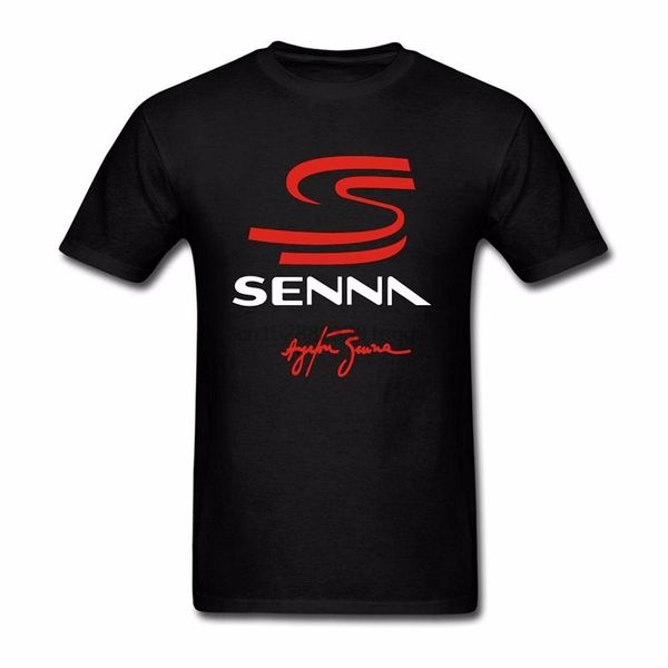 

summer men t shirt fashion print t-shirt summer style men ayrton senna design custom shirt printing