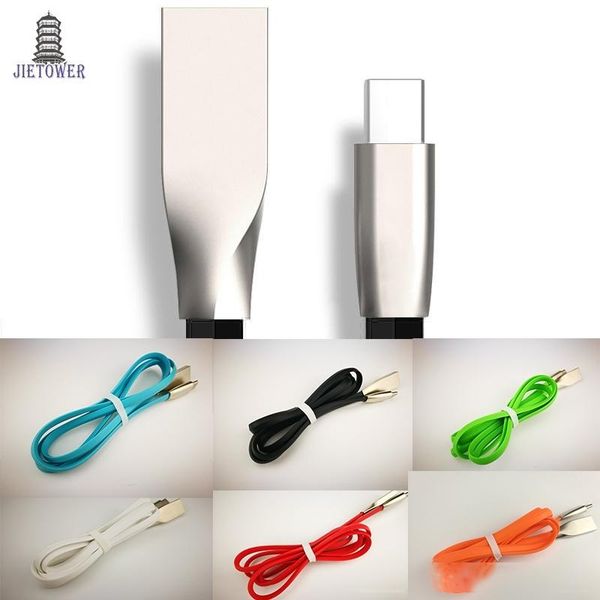 

300pcs/lotcharger cable 3d zinc alloy fast charging data sync micro usb/type-c ucbc cable for huawei xiaomi htc