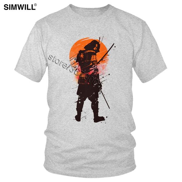 

last samurai standing warrior t shirts fashion casual cotton tee men short sleeve crew neck japanese virtues bushido t-shirt