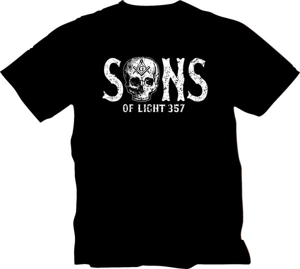

sons of light t shirt master mason shriner scottish rite f. a.m.casual t-shirt