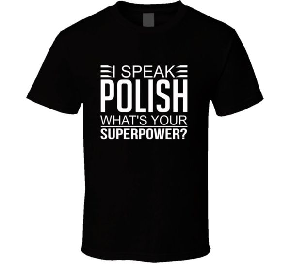 

new summer style printed cotton o neck tee shirt short sleeve i speak polish t shirtfishing t shirts