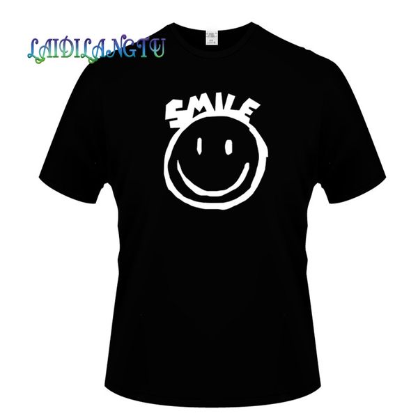 

tomorrow wunderland smiley t-shirt funny men's novelty t shirt summer hipster cool male tee