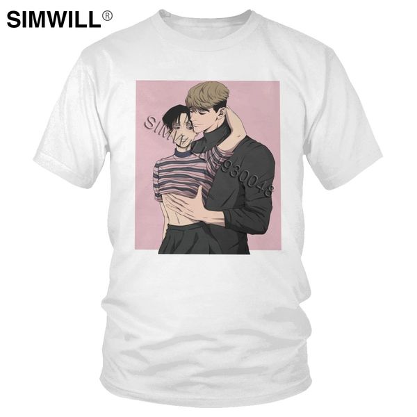

мода sangwoo yoon bum t shirt men killing stalking хлопок футболка с коротким рукавом ks yoonbum корея koogi yaoi сёнэн tee