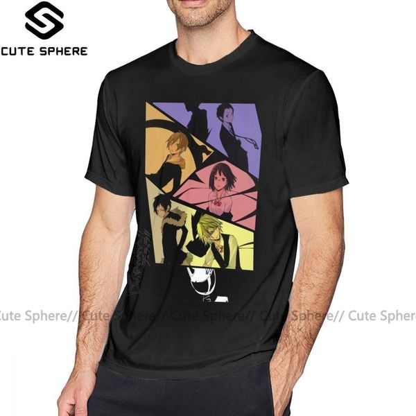 

durarara t shirt durarara characters t-shirt cute 100 cotton tee shirt streetwear printed 5x mens short-sleeve tshirt