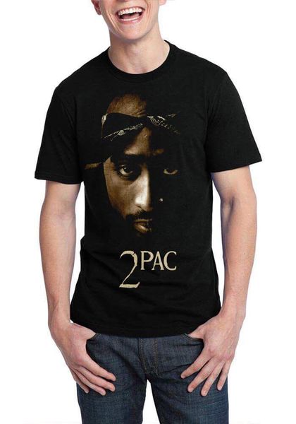 

tupac shakur face black t shirt