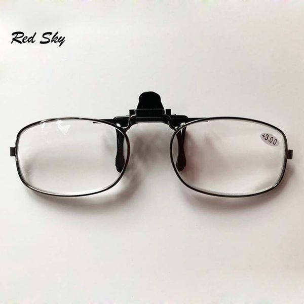 

sunglasses no frame clip on reading glasses portable rimless presbyopic magnifying eyeglasses outdoor fishing sports eyewear, White;black