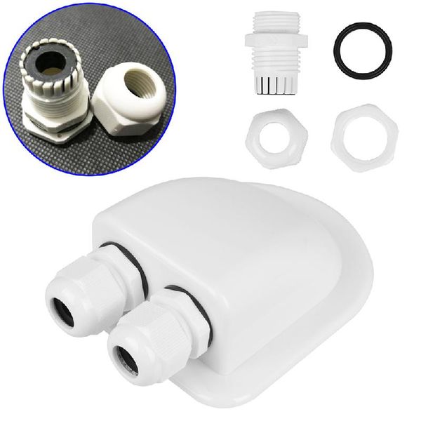 

selling double wire entry gland box solar panel roof wire entry gland box cable motorhome car accessories drop shipping