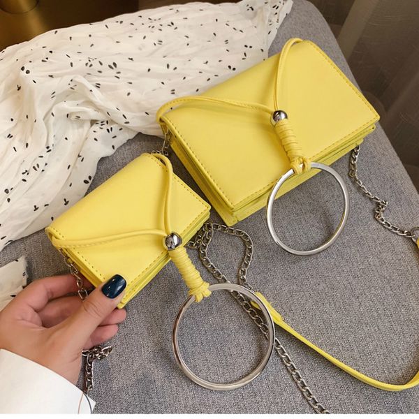 

женщины сумка женщина 2020 нового бренд дизайнер мода crossbody сумка дама цепь плечо круглого металл ручка сумка