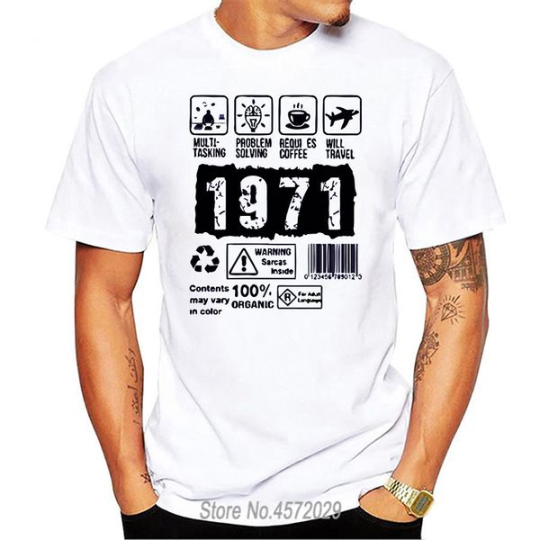 

1971 age vintage print t-shirt men