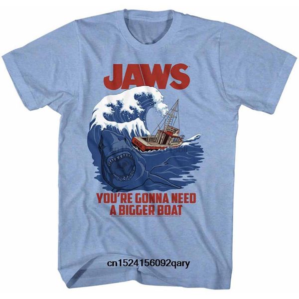 

men funny t shirt women cool tshirt jaws swell text t-shirt