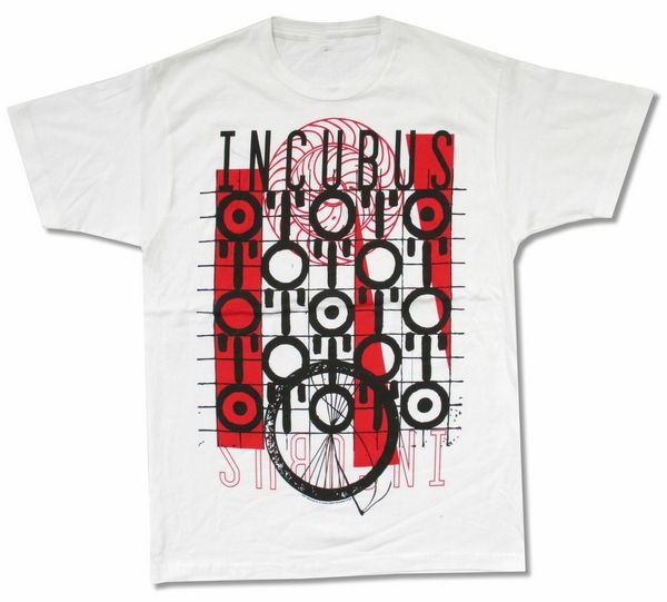 

incubus chart white t-shirt new 2xl 19xl tee shirt new fashion design for men women