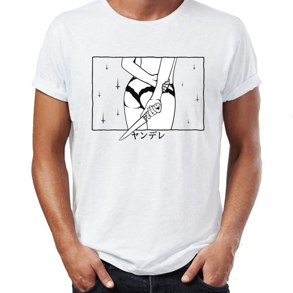 

men's t shirt harajuku yandere awesome artwork printed tee