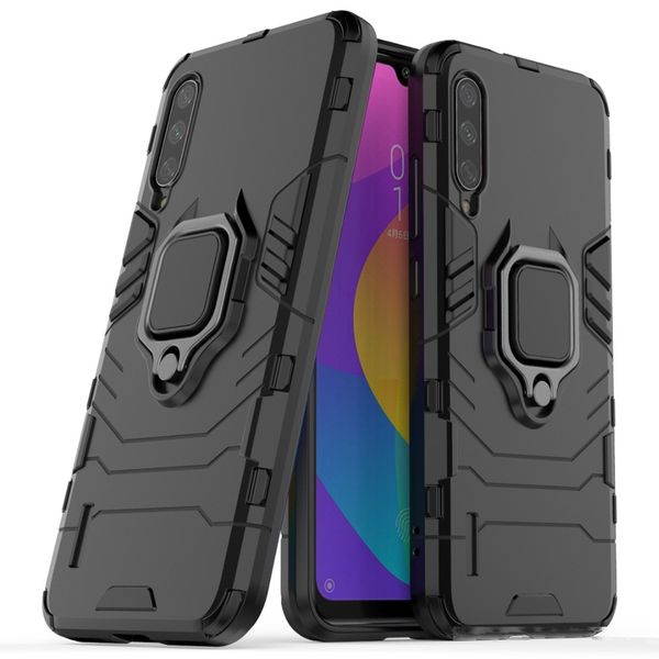 

ring holder kickstand cover case armor rugged dual layer for xiaomi cc9 cc9e a3 a3 lite redmi 7a redmi k20 50pcs