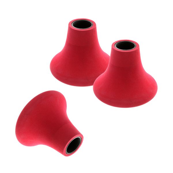 

3 pieces fishing rod holder fishing waist belt rod rest pole bracket stand red