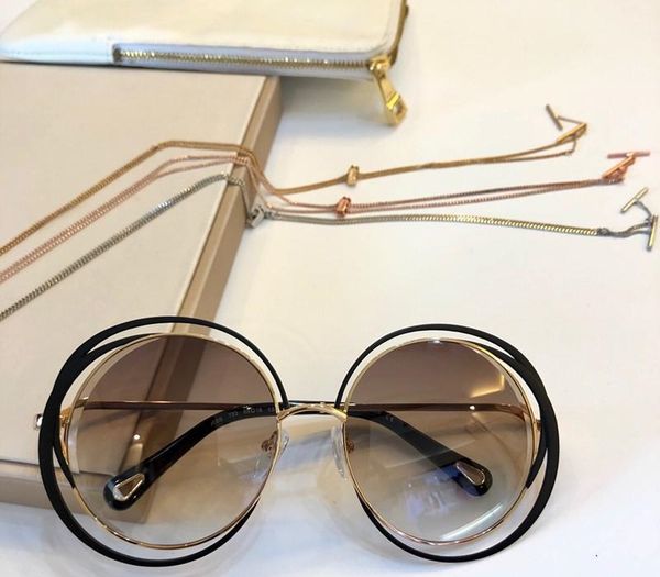 

luxury 155 sunglasses for women fashion designer popular retro style uv protection lens frame come with package, White;black